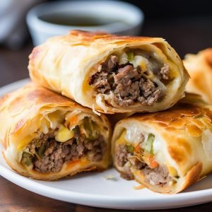 PHILLY CHEESESTEAK EGG ROLLS