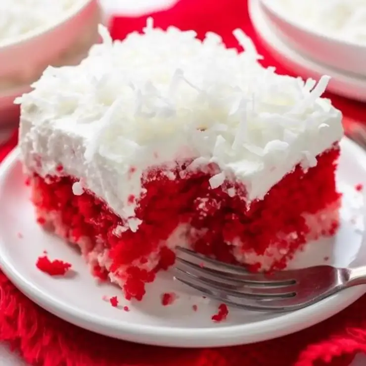 Raspberry Zinger Poke Cake