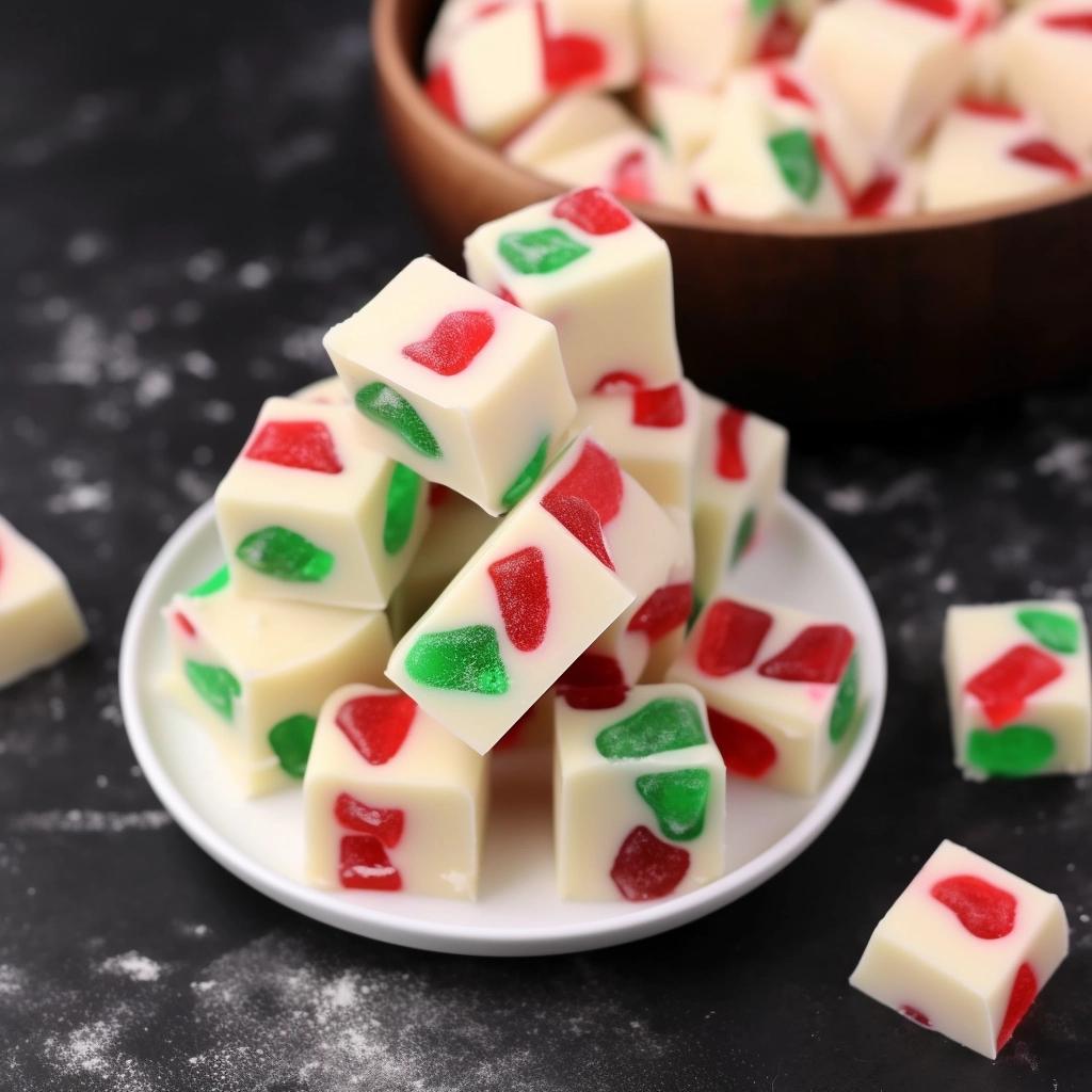 Easy Christmas Gumdrop Nougat Candy – Then And Now Recipes