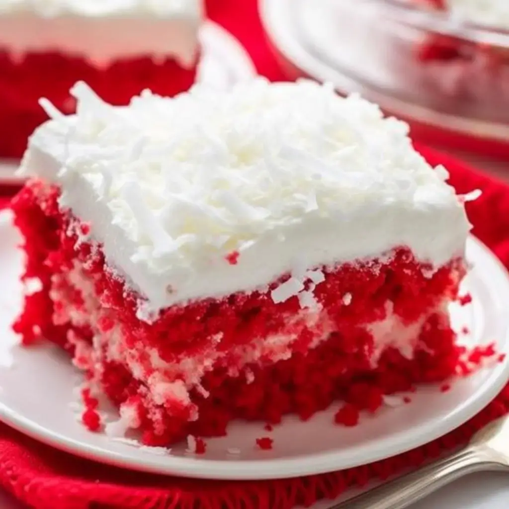 Raspberry Zinger Poke Cake