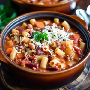 Olive Garden Slow Cooker Pasta Fagioli