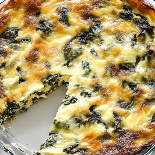 Crustless Spinach Quiche