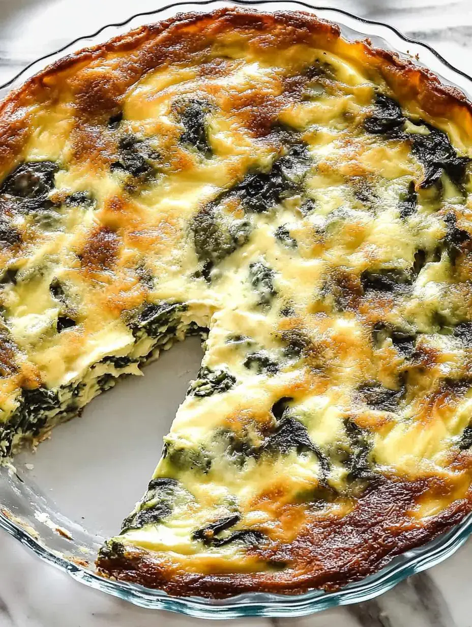 Crustless Spinach Quiche