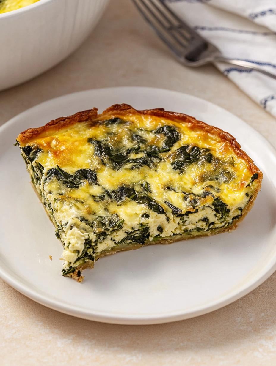 Crustless Spinach Quiche