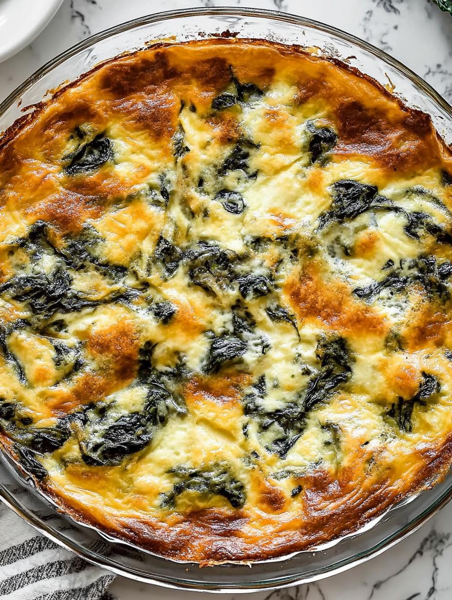 Crustless Spinach Quiche