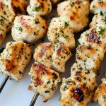 Garlic Parmesan Chicken Skewers