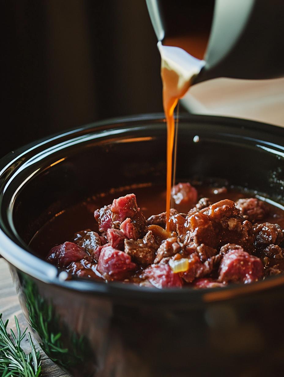 Slow Cooker Beef and Pasta Stew