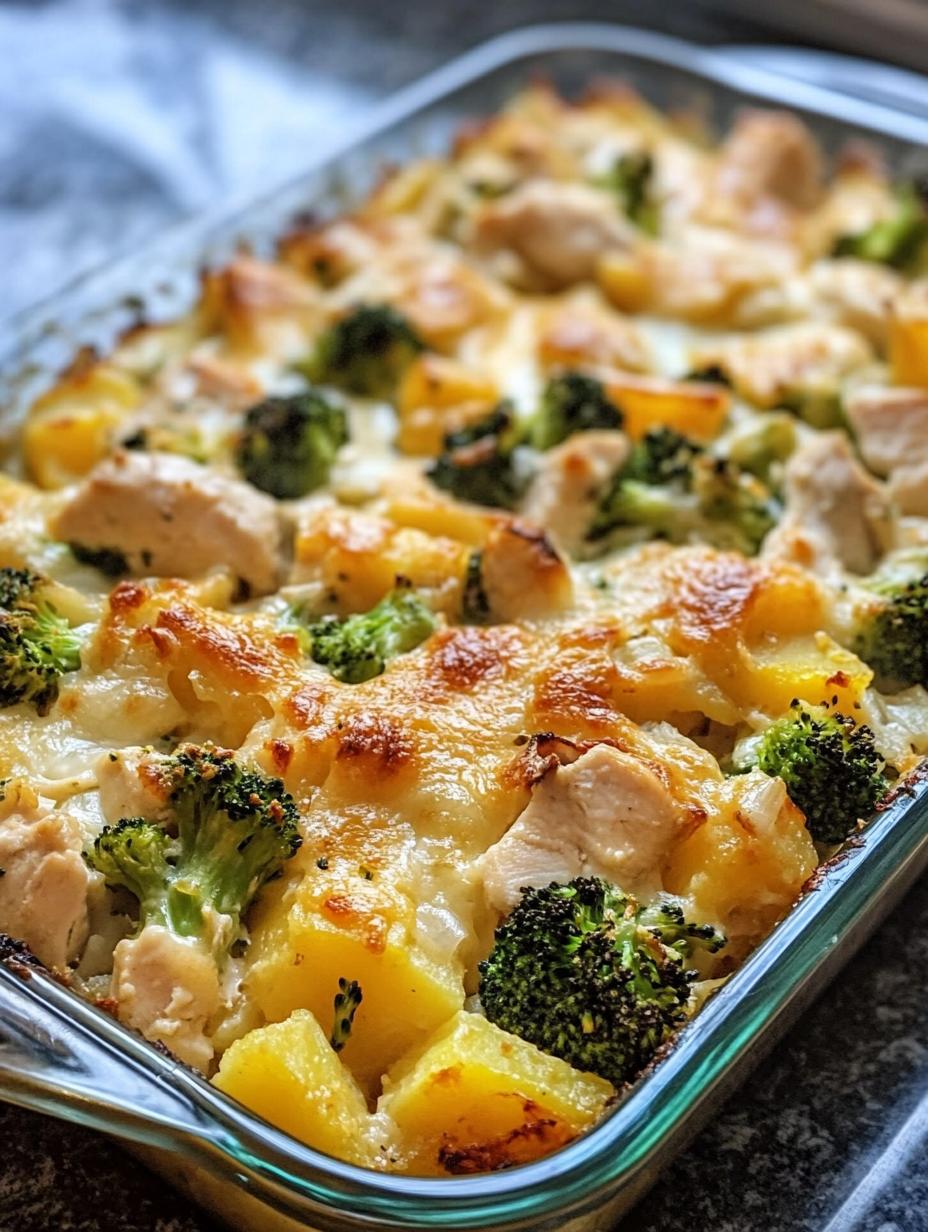 Baked Potato Chicken and Broccoli Casserole