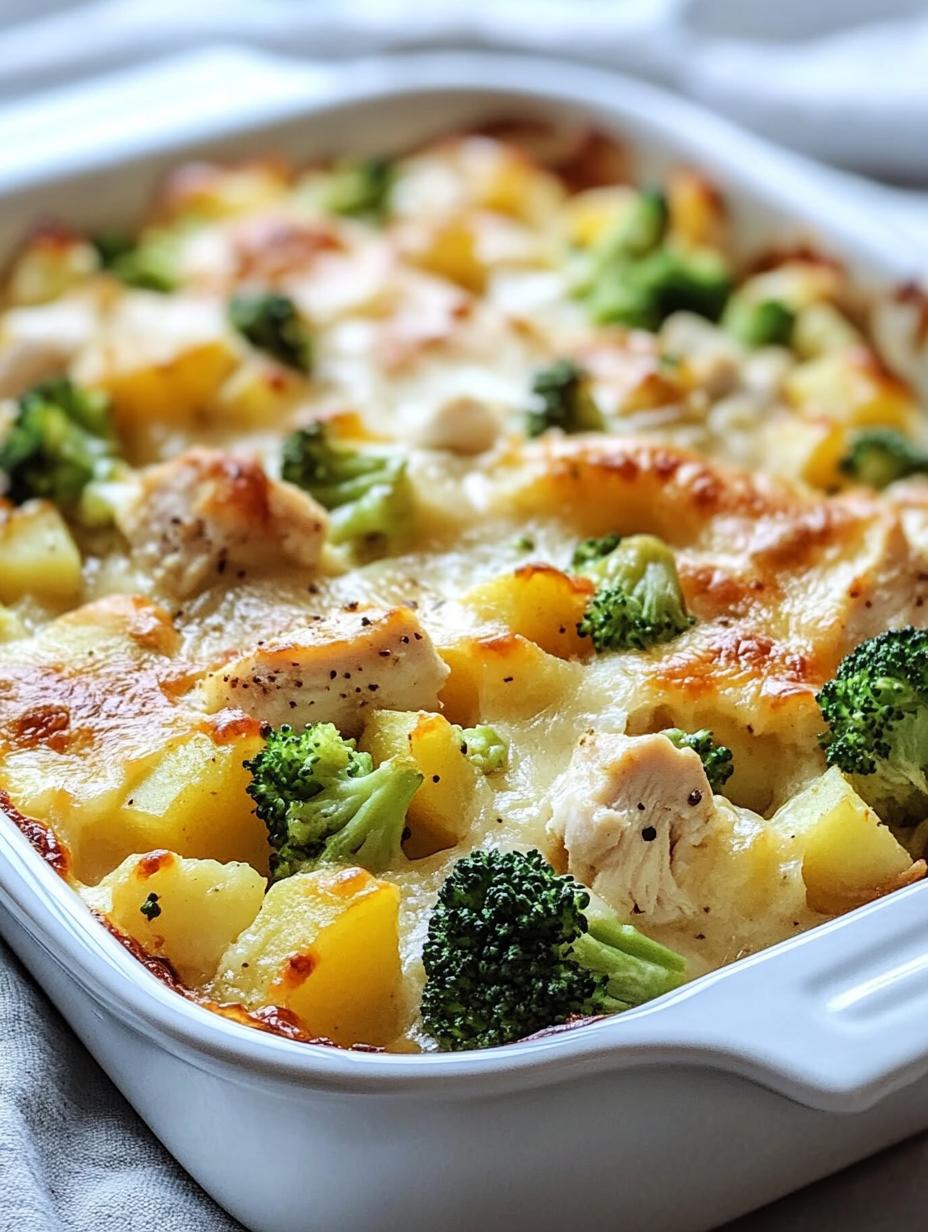 Baked Potato Chicken and Broccoli Casserole