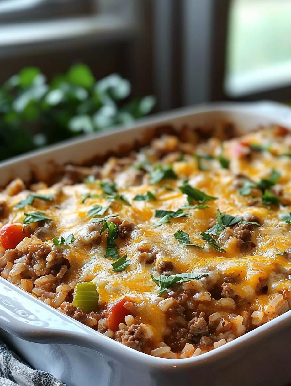 Beef and Rice Casserole