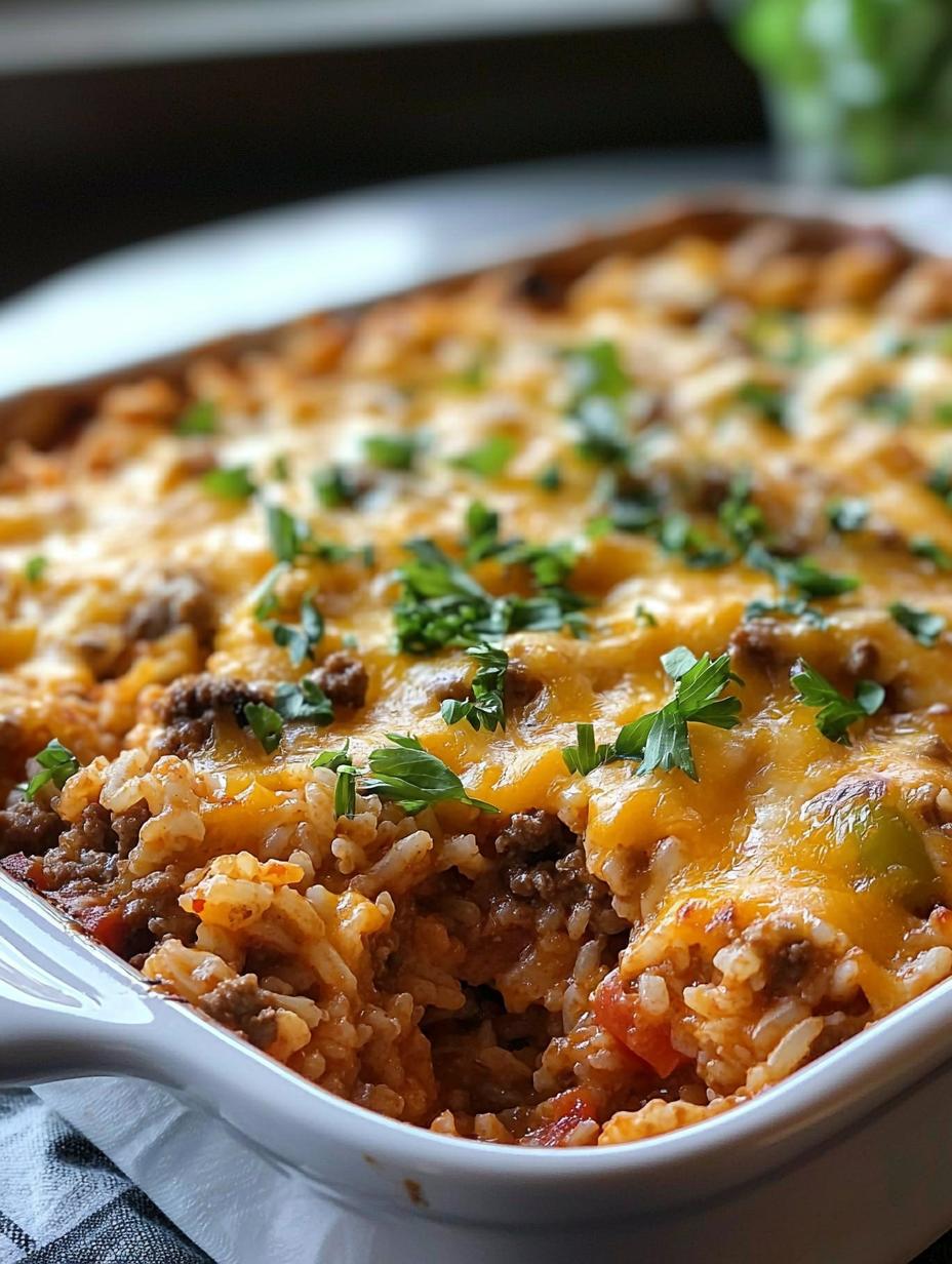 Beef and Rice Casserole