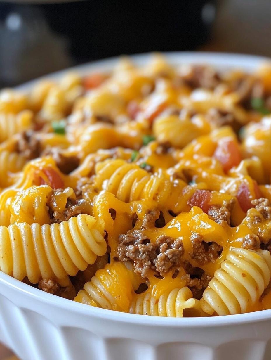 Cheesy Taco Cream Cheese Pasta