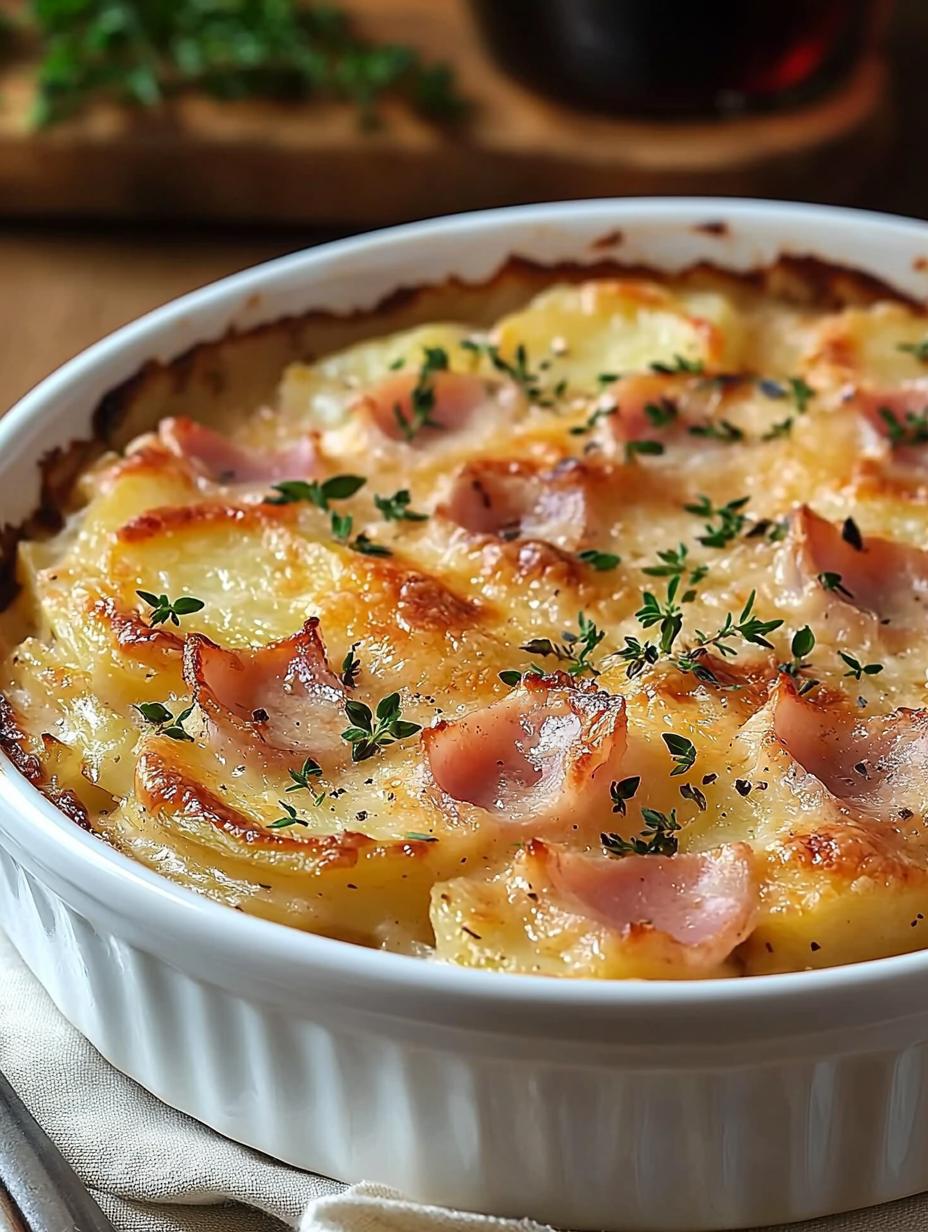 Ham and Potato Au Gratin