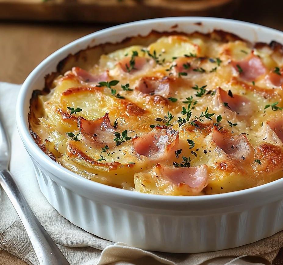 Ham and Potato Au Gratin