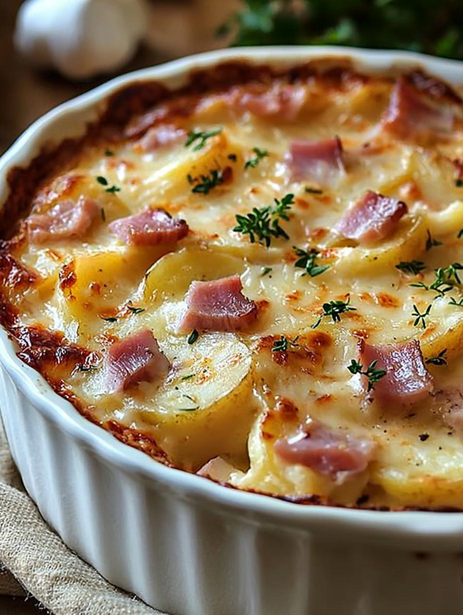 Ham and Potato Au Gratin