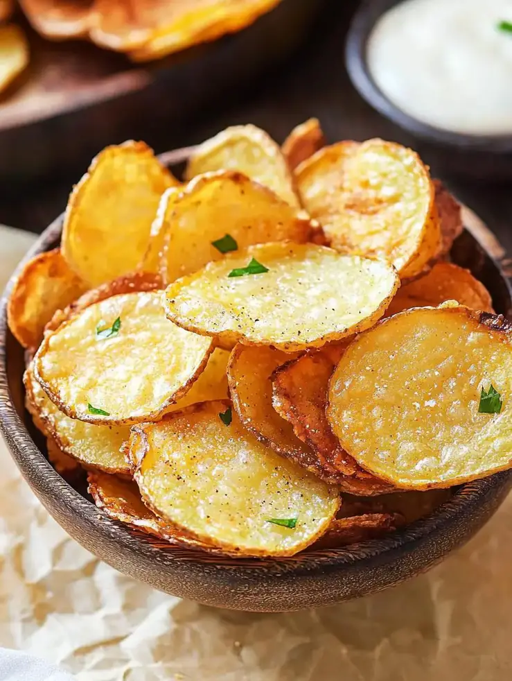 Homemade Baked Potato Chips