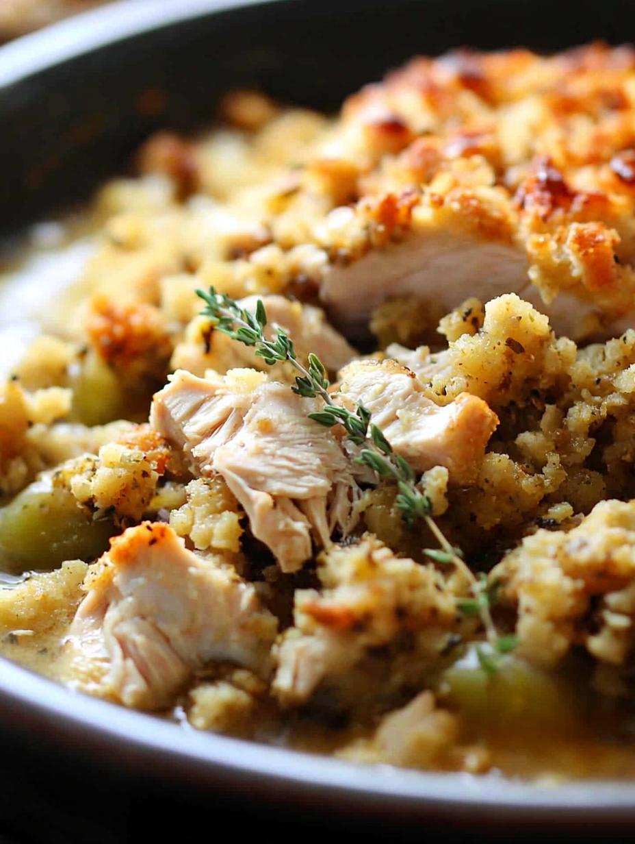 Slow Cooker Chicken & Stuffing