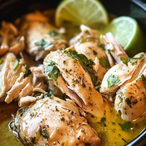 Slow Cooker Lime Cilantro Chicken