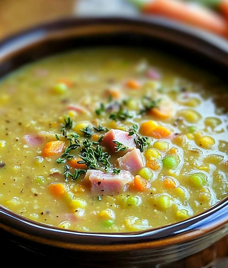 Slow Cooker Pea & Ham Soup