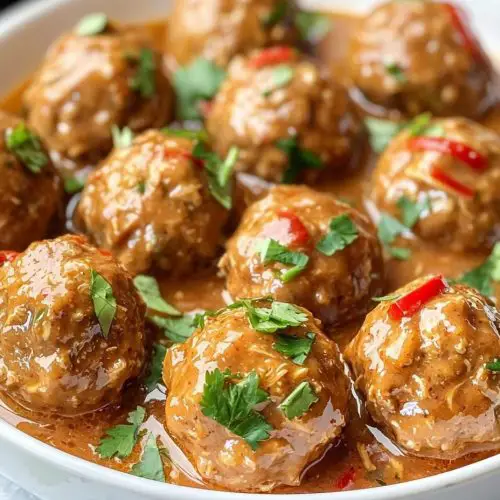 Slow Cooker Thai Chicken Meatballs