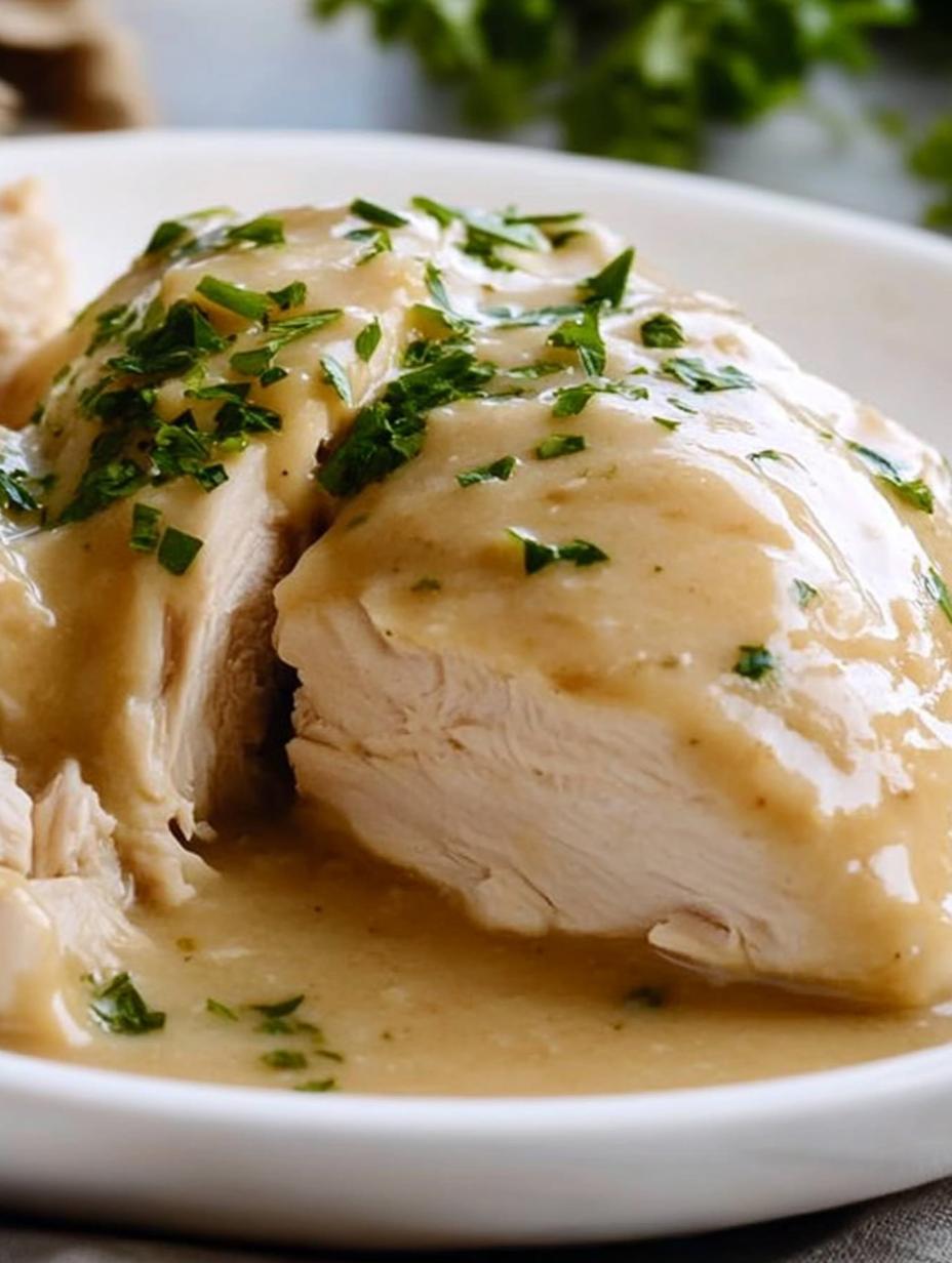 Slow Cooker Chicken & Gravy