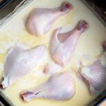 Soaking the chicken in buttermilk