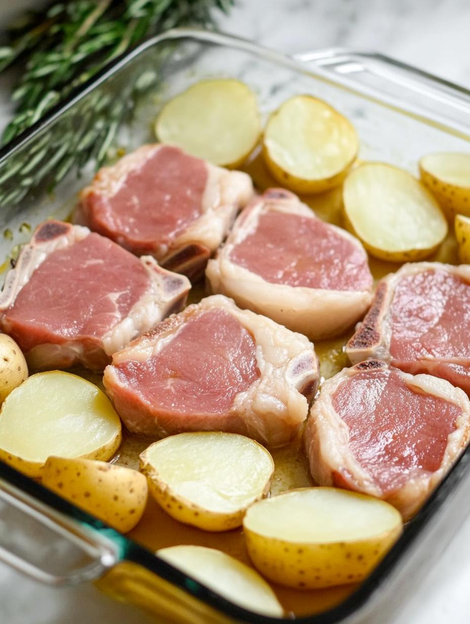 Creamy Pork Chops and Potatoes