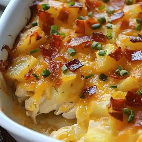 Baked Chicken and Loaded Potato Casserole