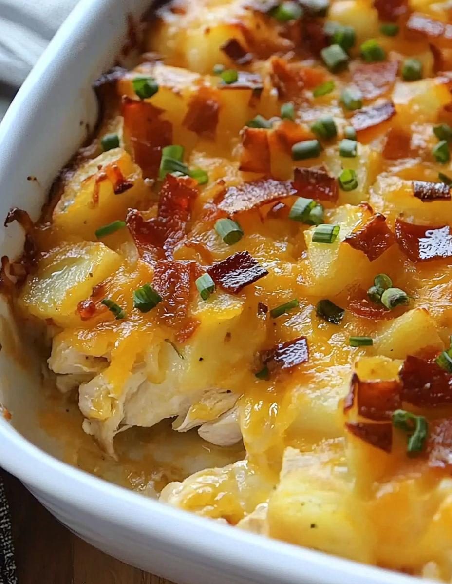 Baked Chicken and Loaded Potato Casserole