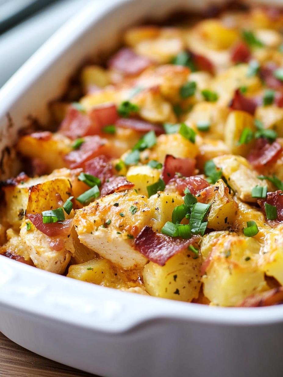 Baked Chicken and Loaded Potato Casserole