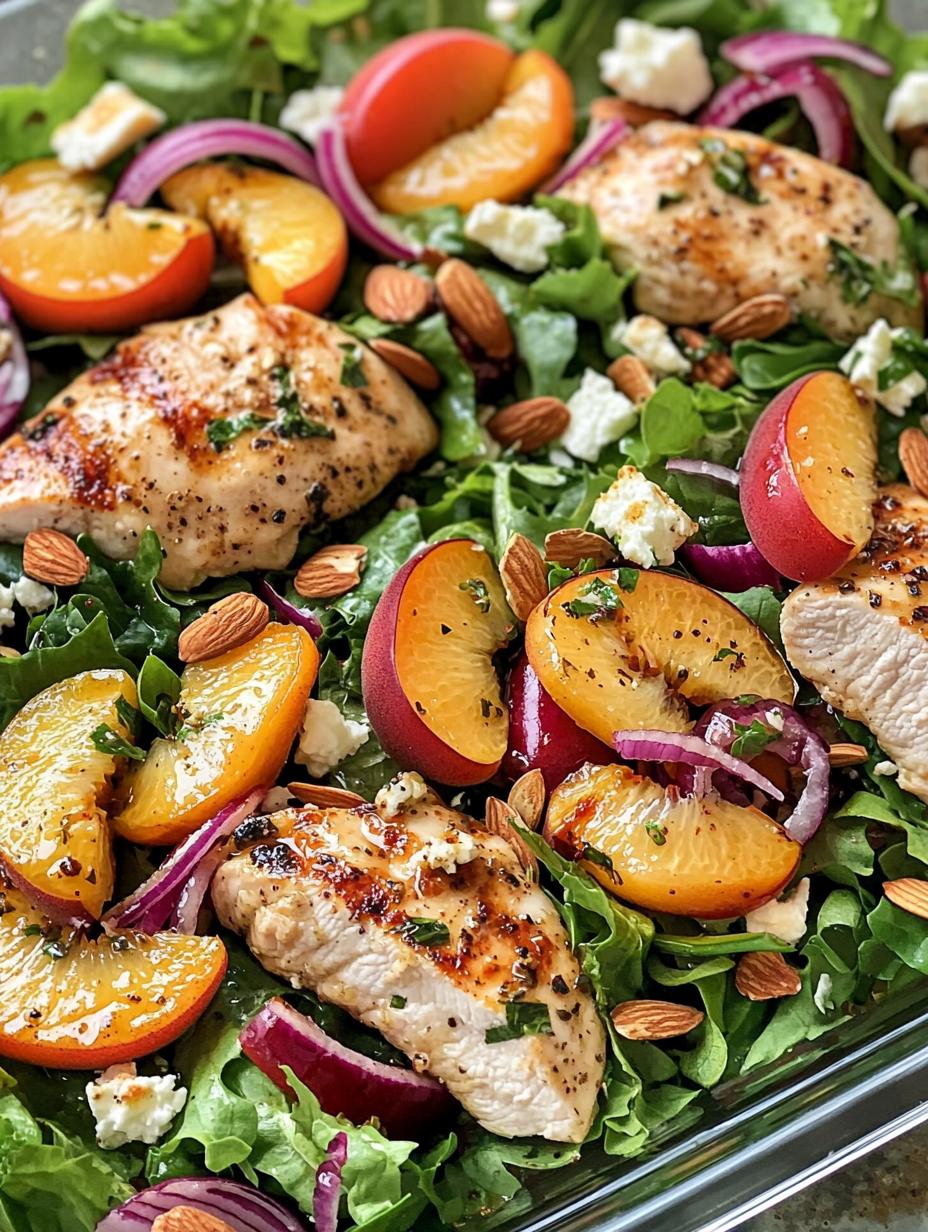 Baked Nectarine Chicken Salad