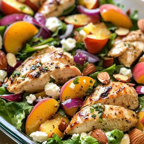 Baked Nectarine Chicken Salad