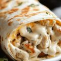 Cheesy Garlic Chicken Wraps – Then and Now Recipes