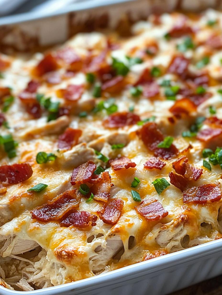 Chicken Bacon Ranch Casserole