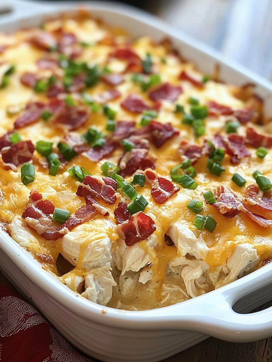 Chicken Bacon Ranch Casserole