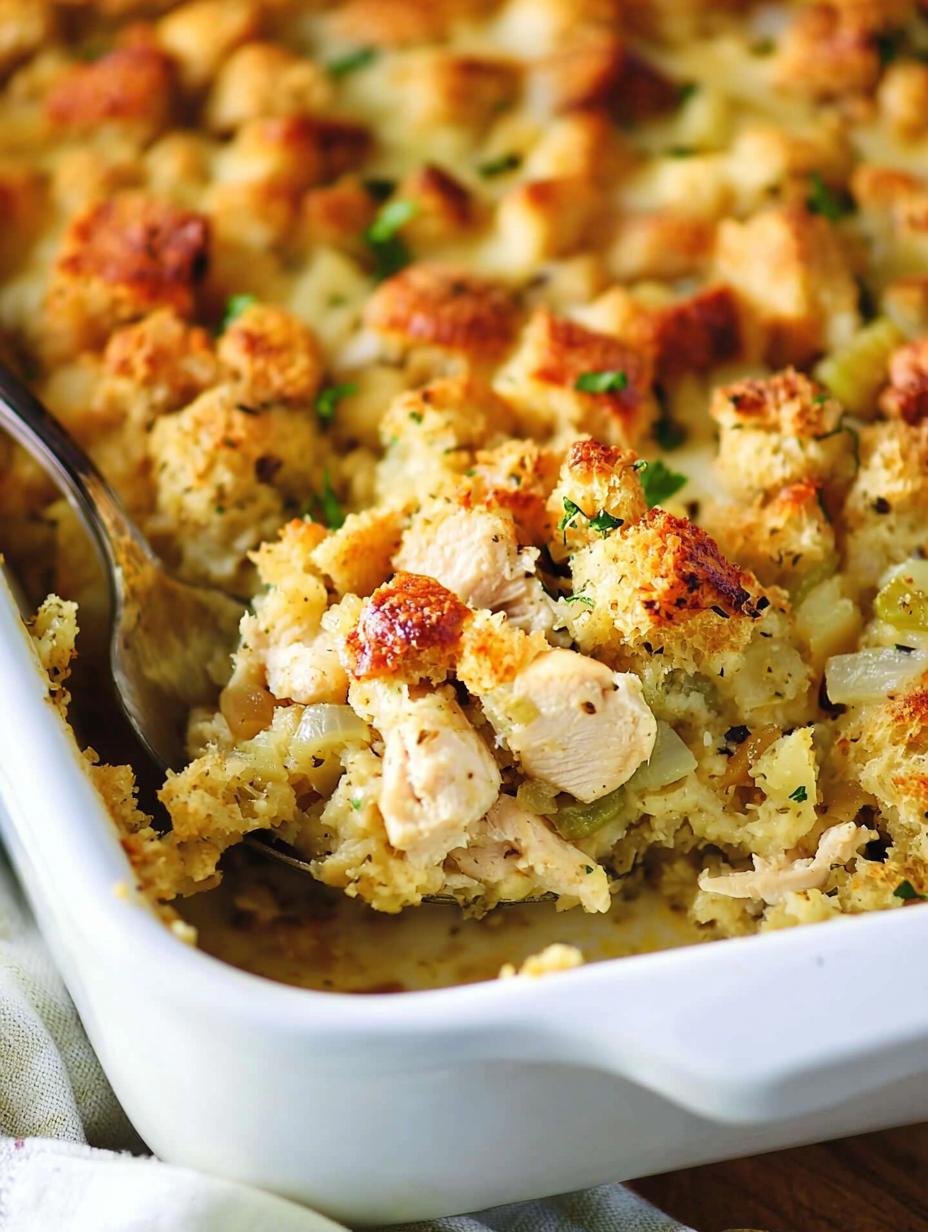 Chicken & Stuffing Casserole