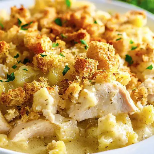 Chicken & Stuffing Casserole