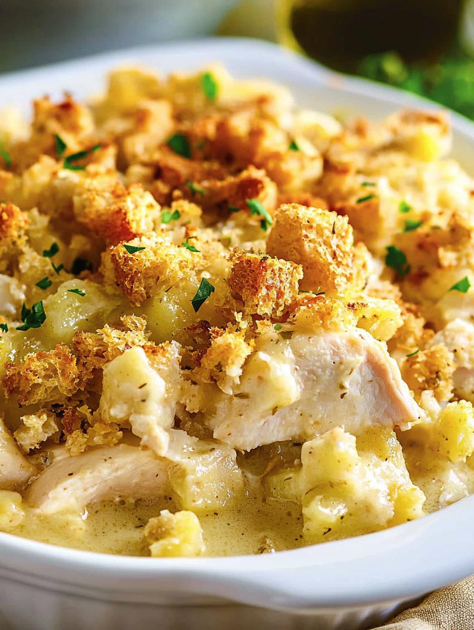 Chicken & Stuffing Casserole