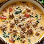 Creamy Parmesan Italian Sausage Soup