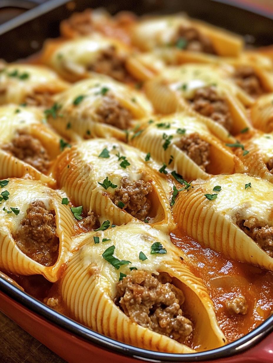 Creamy Ricotta Beef Stuffed Shells Pasta