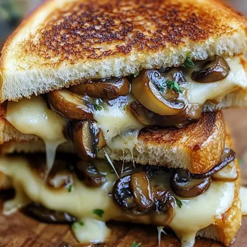 Grilled Cheese with Gouda, Roasted Mushrooms, and Onions