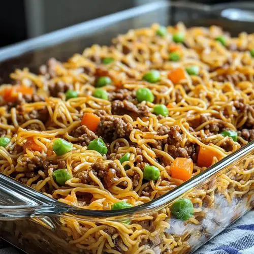 Ground Beef Chow Mein Casserole