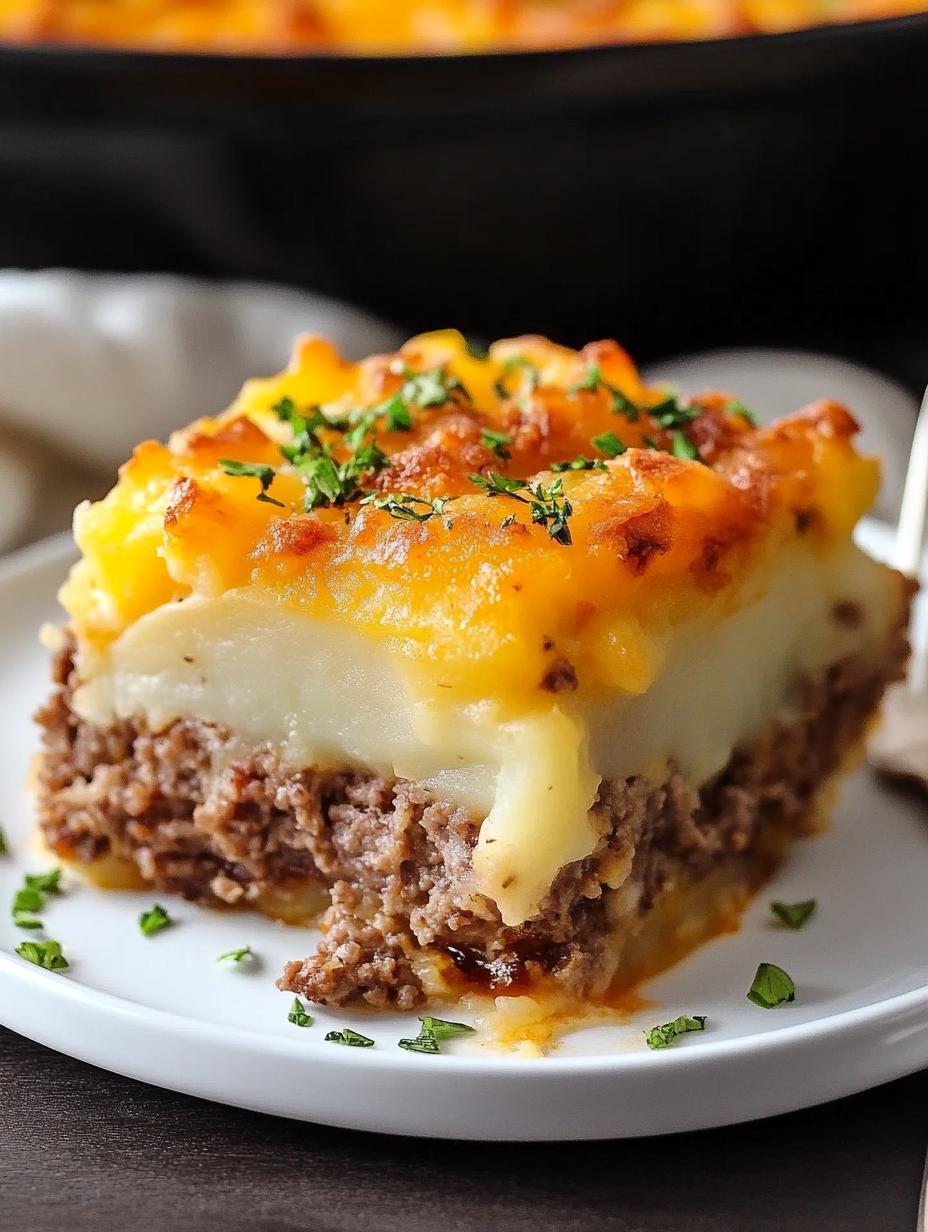 Loaded Potato and Meatloaf Casserole