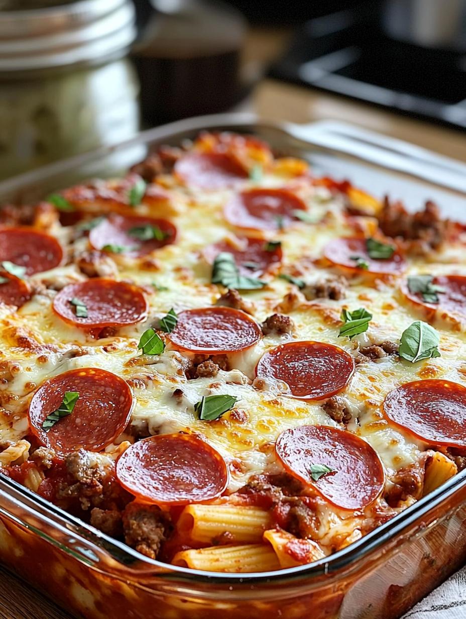 Meat Lovers Pizza Casserole