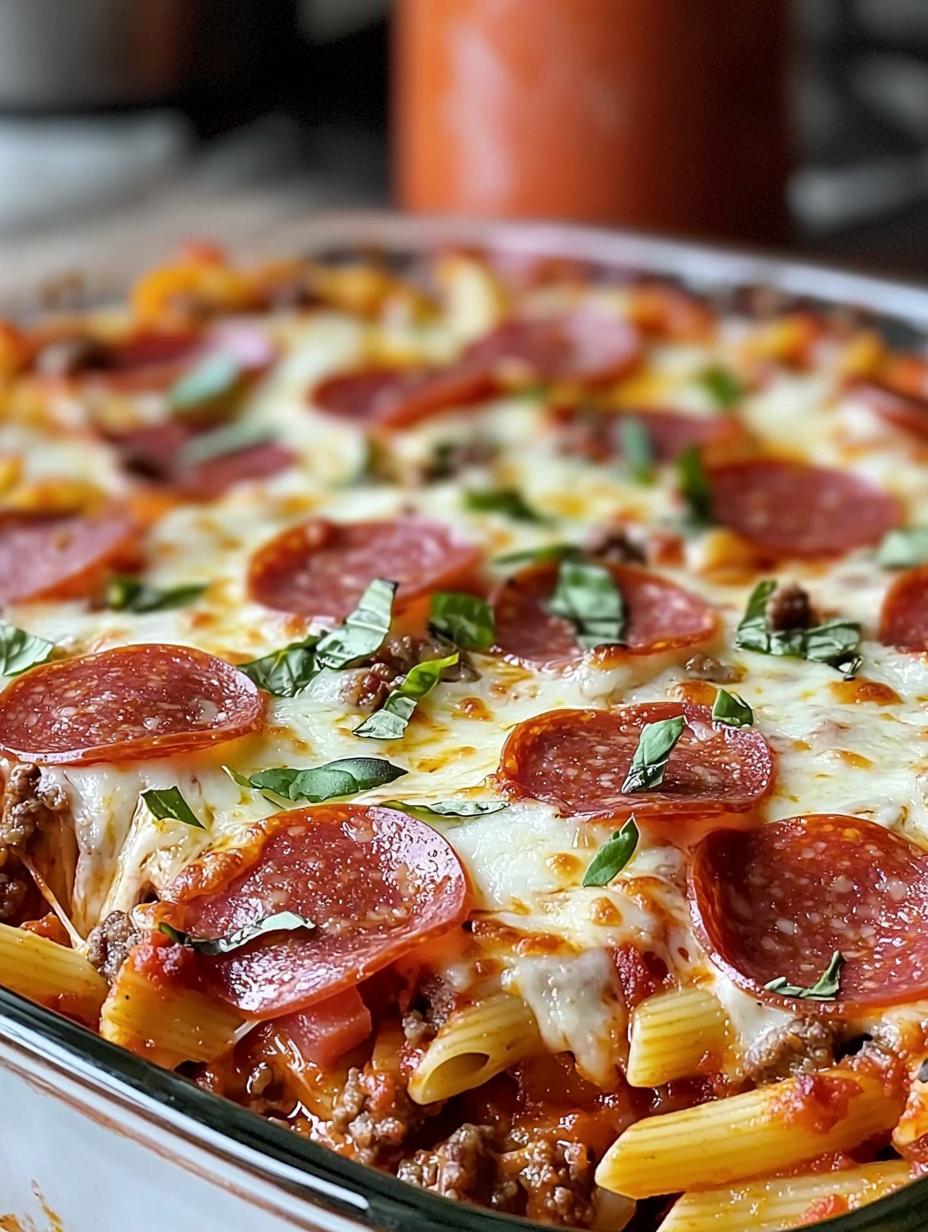 Meat Lovers Pizza Casserole