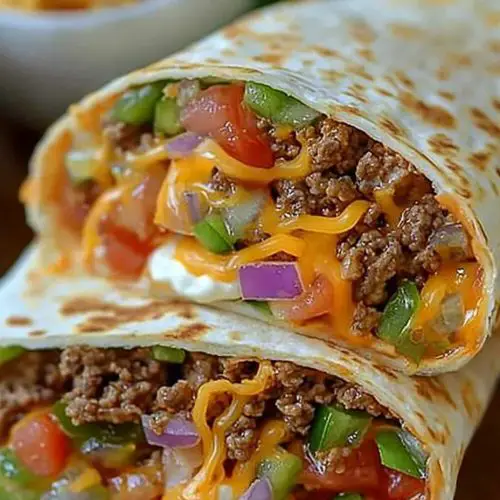 Nacho Cheese Beef Wrap