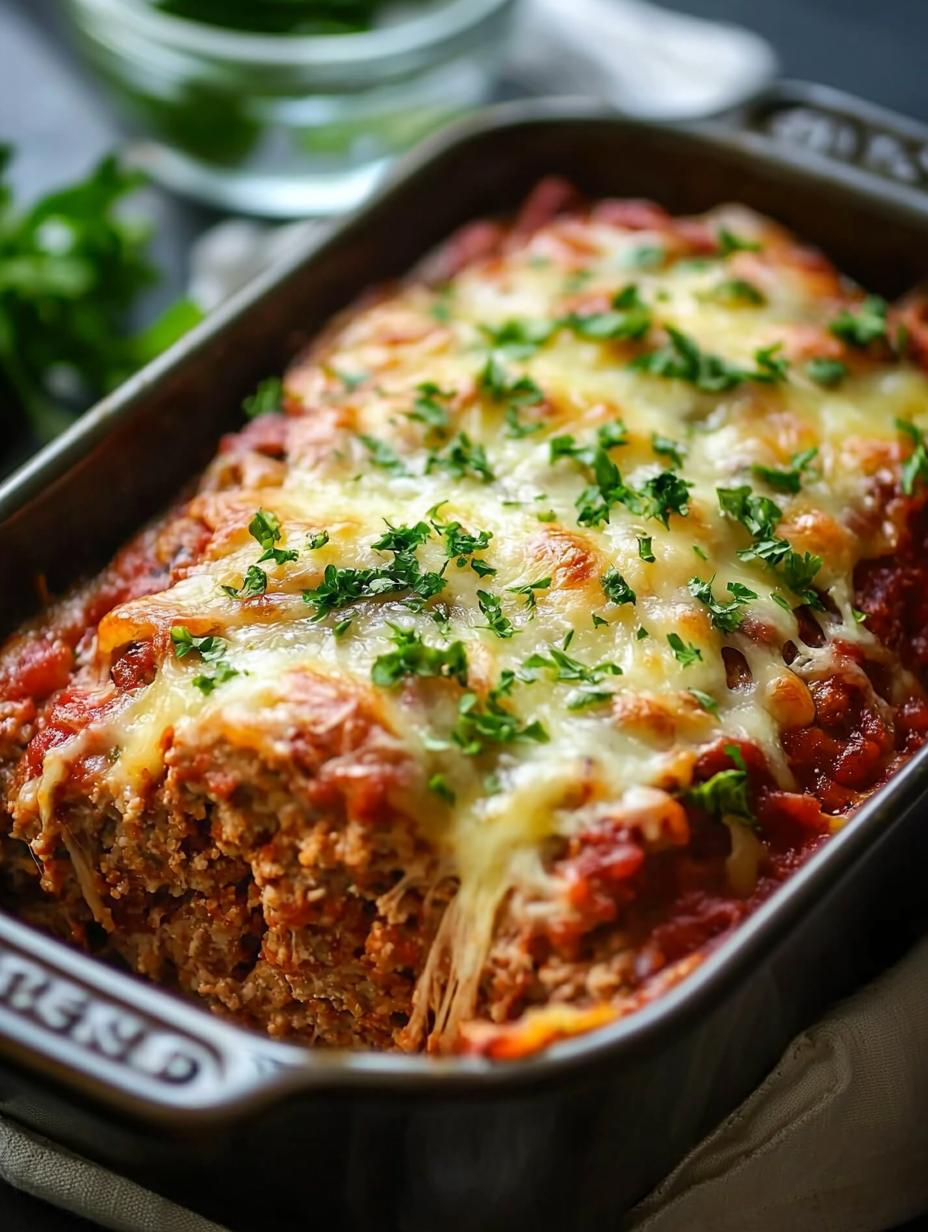 Parmesan Meatloaf in Loaf Pan