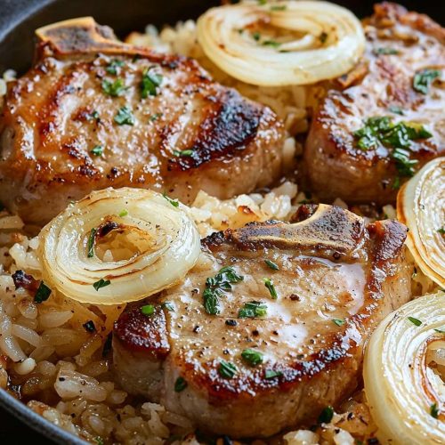 Pork Chops Rice Casserole