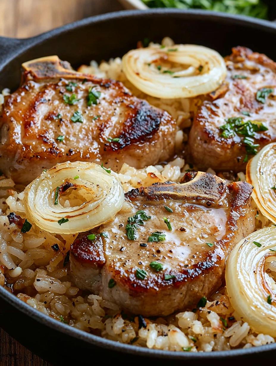 Pork Chops Rice Casserole