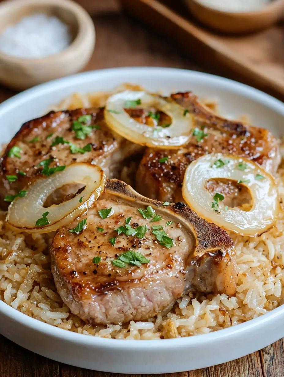 Pork Chops  Rice Casserole